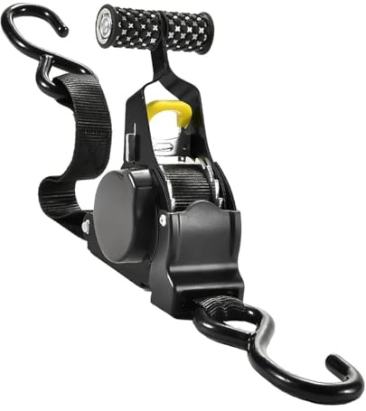 Enwye Sangles de tension rétractables automatiques pour voiture, moto, bagages, 3,3 m, capacité de 680 kg, pour voyages, camping, fixation du matériel