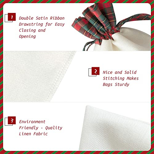 Gebäck auf Kreidetafel-Druck, Weihnachts-Geschenktüte für Weihnachten, Urlaub, Geburtstag, Hochzeit oder tägliches Geschenk
