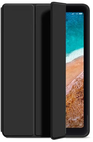 Funda para iaomi Mi Pad 4 Plus (10.1 pulgadas), ultra delgada, con función atril y encendido automático, funda de piel para Xiaomi Mi Pad 4 Plus (10.1 pulgadas), color negro
