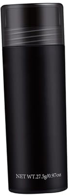 DECORNIJIA Fibras Capilares Negras para Raíces Finas Cobertura Instantánea y Lavable, Polvo de Fibra de 27.5g para Disimular la Caída y Volumen Natural