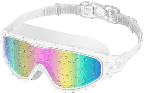 Seaflar Lunettes De Natation Transparentes Pour Adultes, AntibuéE | Protection UV, Grand Champ De Vision 180°, éTanches, Lunettes De Natation Et PlongéE Pour Homme Et Femme
