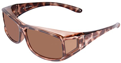Rapid Eyewear Polarisierte SONNENÜBERBRILLE für Damen. Moderne Schildpatt Überbrille Sonnenbrille. Ideal Radbrille, Autobrille, Laufenbrille etc. UV400 Schutz