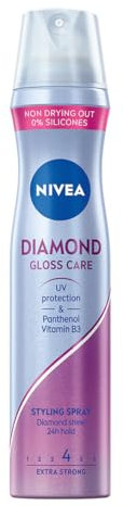 Nivea Spray coiffant Diamond Gloss pour cheveux 250 ml