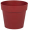 EDA - Maceta Redonda Toscana Ø 15 cm – Volumen 1,6 L – Ø 15,3 x 13,7 cm – Rojo Rubí