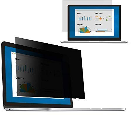 EPHY Privacy Filter 4 in 1 Screen Protector w/Privacy/Anti-Glare/Anti-Blue Light/Anti-Bacterial for Laptop TFT Desktop PC LCD LED Screen - B15.4W - (15.4 16:10-332mm x 208mm)