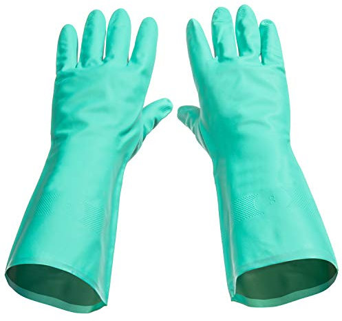 Tusko Products Best Nitrile Rubber Cleaning, Household, Dishwashing Gloves, Latex Free, Vinyl Free, Reusable not Disposable, Extra Extra Large XXL (1 Pair)