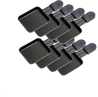 Coupelle à raclette avec revêtement anti-adhésif 18x9cm [Lot de 8] Hobby Tech Noir