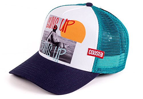 Coastal Cap - Djinns Cap - Baseball und Trucker - Limited Edition, viele Verschiedene Varianten inklusive Keyholder (Suns Up - weiß)