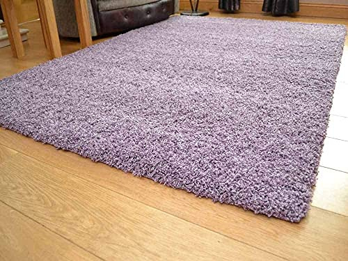 Sarrah Little Store Shaggy Rugs - Super Soft Rug - Fluffy Rug - Living Room Rugs - Non Slip - Indoor Carpet Hallway Runner – Soft Funky Thick Long Pile Carpet (Light Purple, 60 x 110 cm)
