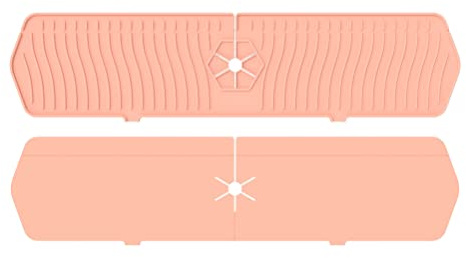 Sahgsa Waschbecken Spritzschutz, Küchenspüle Spritzschutz Silikon Wasserhahn Matte Waschbecken Abtropfkissen Abtropfkissen hinter Küche Badezimmer Thekenspüle trocken