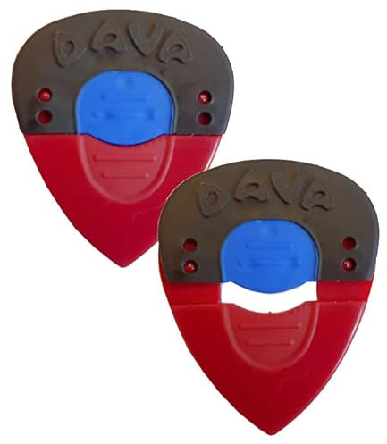 Dava® »CLICK PICK - MULTI-GAUGE GUITAR PICK« Plektren für Gitarre - 2er Pack