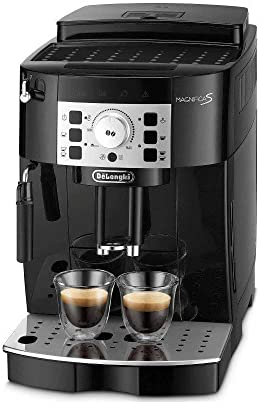 De'Longhi Magnifica S ECAM22.112.B, Macchina Caffè Automatica, Montalatte Manuale Regolabile, dal Chicco alla Tazzina, 2 Ricette Caffè, Controllo Temperatura, 2 Espressi Contemporaneamente, Nero