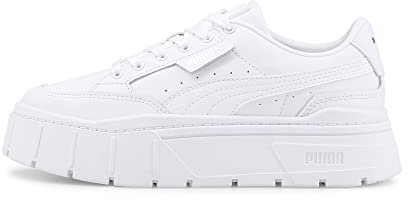 PUMA Mayze Stack Lthr WNS, Sportschuhe Damen, Weiß, 41 EU, weiß, 41 EU