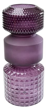 Kare Design Vase Marvelous Duo, Lila, Blumenvase, Dekorationsvase, Gefäß für Blumen, Tischvase, 42cm