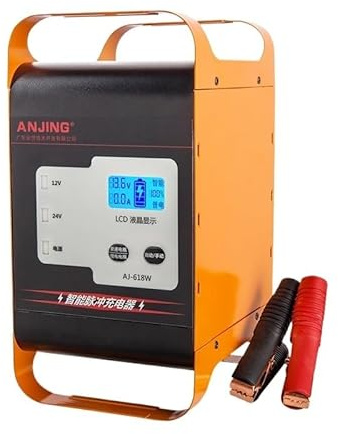 Cargador Baterias Coche,Cargador Bateria Moto Cargador de batería de coche y camión SUV, carga rápida de 600W, 400W, Universal, 12V, 24V, cargador de batería grande for coche, carga de 50A/30A for bat