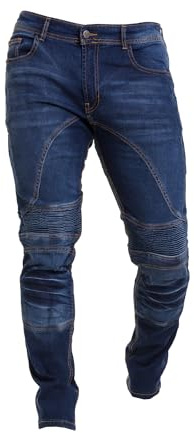 Rider Protec® Mens Motorcycle Jeans Denim Pants Motorbike Trousers Biker Jeans Stretch Aramid Protection Lining