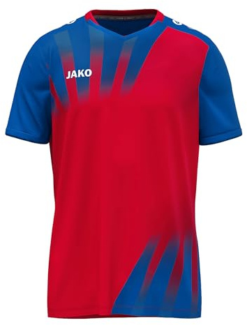 JAKO Unisex tröja vintage, kortärmad, röd/kungsblå, S