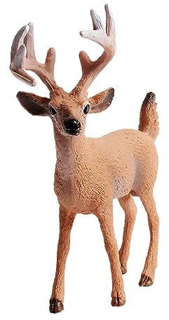 BUGUUYO Realistische Elchstatue Für Weihnachtskuchen Elchornament Miniatur-hirschform Elchkuchenzubehör