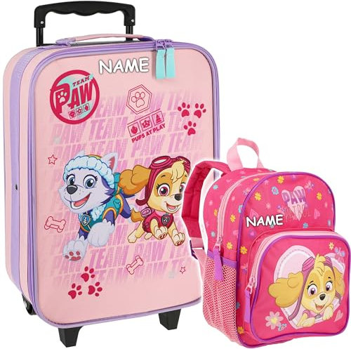 alles-meine.de GmbH Kinder - Reiseartikel & Taschen - Verschiedene Artikel frei wählbar - Kinder Rucksack - Paw Patrool - Hunde - inkl. Name - Tasche - wasserfest & beschichtet -..