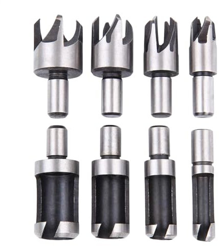 Juego de brocas para madera, 8 piezas, herramienta de corte para madera dura, madera blanda, madera contrachapada