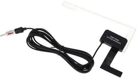 Partuto 1 Pc Universal Hidden Windshield Signal Antenna Car Truck Car Radio Aerial Mount Black DIN