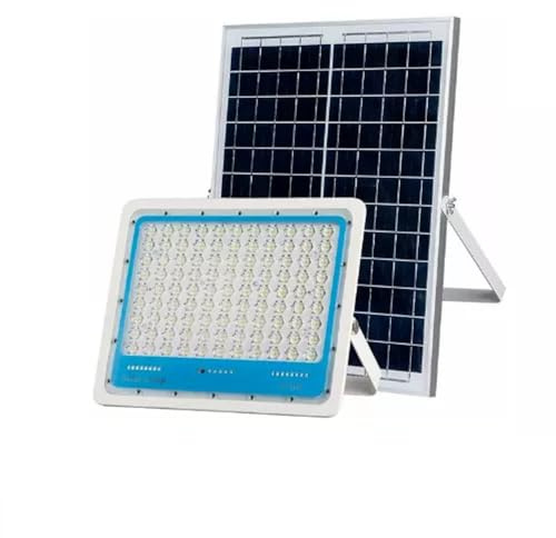 Generico Faretto Led Esterno con Pannello Solare, Faro a Led da Giardino 1000w con Sensore Crepuscolare e Telecomando, Faretto Solare Impermeabile IP66.