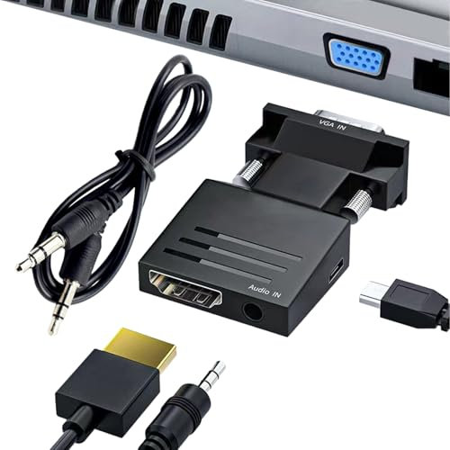 Male To VGA Female Adapter, VGA Adapter Male To USB Female Converter - USB To, Display Converter, Monitor For Projector, HDTV