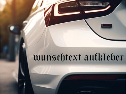 Auto Aufkleber 10-80cm selber gestalten oldschool Schriftarten Werbebeschriftung Sticker Auto Schriftzug Name Werbung Wunschtext