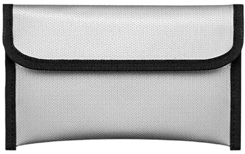 SGERUFZ Feuerfeste Dokumententasche, Feuerfeste Wasserabweisend Tasche für Wertsachen, Hülle Beutel Behälter Kapazität Aktentasche Brieftasche (20 x 13 cm)