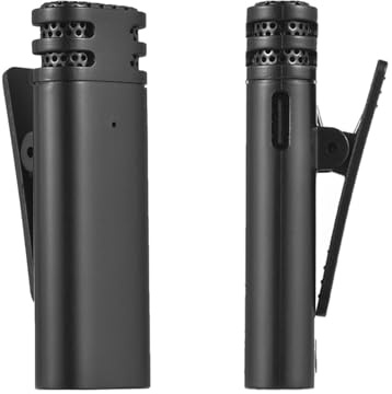 EBTOOLS Microfono Lavalier con 2 Microfoni e Ricevitore, 360 ° Omnidirezionale, Riduzione del Rumore, Compatibile con Dispositivi di Tipo C per lo Streaming (1)
