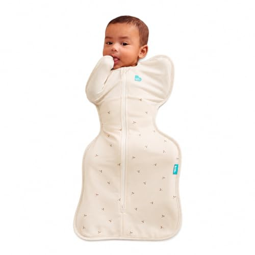 Love To Dream™ Swaddle UP™, Medium (6–8,5 kg) – Twigs Oatmeal | Angenehme Passform, fördert gesunden Schlaf | 1,5 Tog | Ganzjährig | Maschinenwaschbar & Doppelreißverschluss