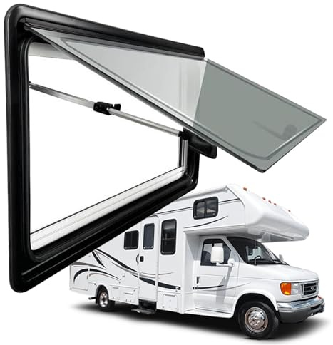 Dtyubfg Fenêtre de ventilation pour caravane - Fenêtre de toit ouvrante - Facile à Installer - Fenêtre standard pour une épaisseur de paroi de 3camping-cars0 à 80 mm - Pour camping-cars, caravanes