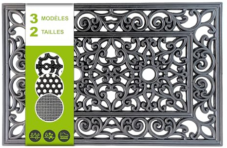 SQUATCH® | Tapis extérieur en Caoutchouc | Paillasson Durable et Antidérapant | Utilisable Toute l'année | Facile à Nettoyer | Modèle CLASSIK (40x60cm)