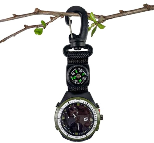 Reloj de dirección de precisión, temporizador de navegación compacto, reloj de bolsillo deportivo, función de brújula integrada, cronometrador de brújula con clip, categoría de accesorios de