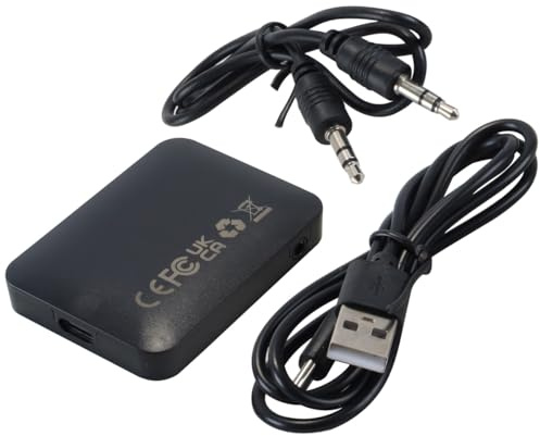 Ubric Bluetooth 5.4 Transmisor Receptor 2 en 1 Manos Libres Cancelación de Ruido para TV PC Home Stereo Auriculares