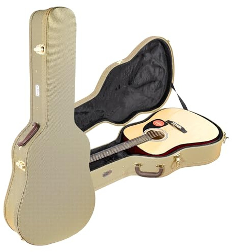 Gearlux Gitarrenkoffer für Akustikgitarren Tweed Dreadnought Guitar