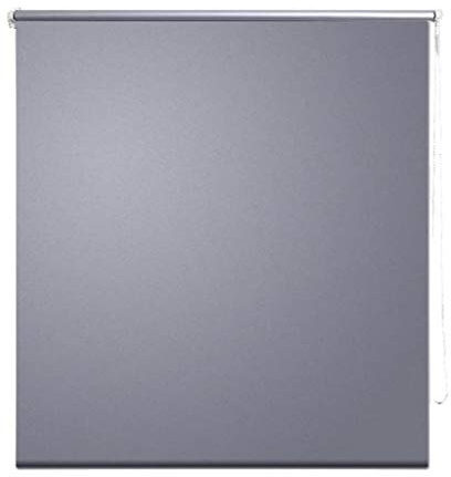 vidaXL Store Enrouleur Occultant 124,4x175 cm Gris Pare-Vue Tamisant Pare-Soleil