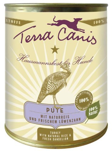 Terra Canis Classic Pute & Naturreis, 800g Dose (6 Pack)