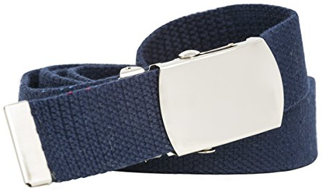 shenky Stoffgürtel | 4cm Breite | Stoff Gürtel mit Gürtelschnalle | Herrengürtel | Canvas | Damen | Schnalle | Damengürtel | belt | kombinierbar | Textilgürtel | 130cm | Navy Blau