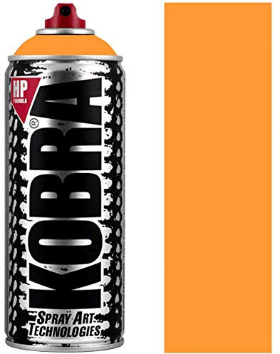 Kobra HP Spray Paint - Matt Finish, Acrylic, 400ml Can - Colour: HP200 Light Orange