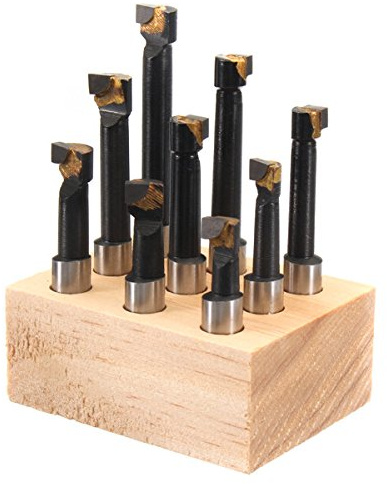 EsportsMJJ 9Pcs 3/8 Zoll Schaft Langweilig Bar Set Hartmetall Kippte Bars Drehstahl