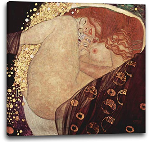Printed Paintings Leinwand (60x60cm): Gustav Klimt - Danaë (1907)