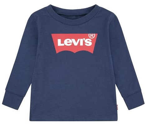 Levi's Kids Bimbo 0-24 Maglietta a manica lunga Lvb L/S Batwing Tee blu