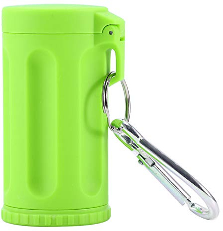 YMZ Tragbarer Mini-Aschenbecher aus Kunststoff, Schlüsselanhänger, Bonbonfarben, Auto-Aschenbecher, Outdoor-Zubehör Grün grün