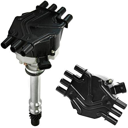 EFI Distributor for 1995-2007 Chevy GM V6 4.3L 262 Ignition Distributor 6 Cylinders Vortec with Black Cap
