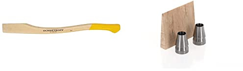 Ochsenkopf OX E-94 H-0800 Ersatzstiel, Hickory, Kuhfuß, 800 mm & Befestigungssatz, Verkeilung für Handsappies + Beile, 3-TLG, Forstwerkzeug, OX E-123-0150, Silber, 6.0 x 7.0 x 1.5 cm