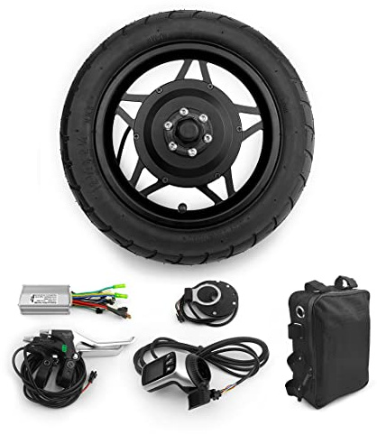 36V 250W Fahrrad 12 Zoll Motor Rad Kit Mit LCD Daumen Drossel Für Roller Fahrrad Kleine Vorderkante Mit Reifen (36V 250W Black)