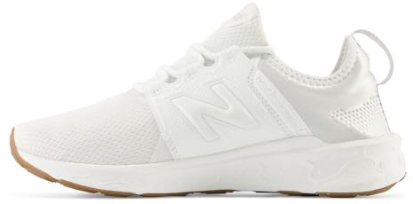 New Balance Women's Fresh Foam X Cruz V3 Running Shoe, White/White/Gum 020, 9.5 W