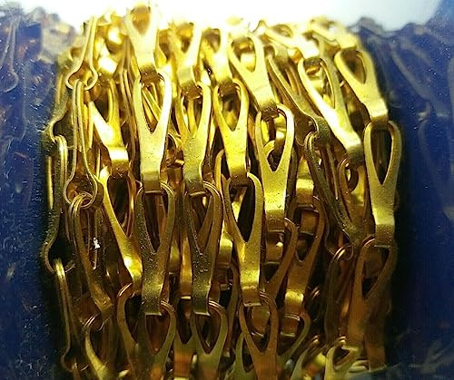 Kronleuchterkette aus poliertem Messing, zum Aufhängen, 1 m Länge, 16 mm Glieder