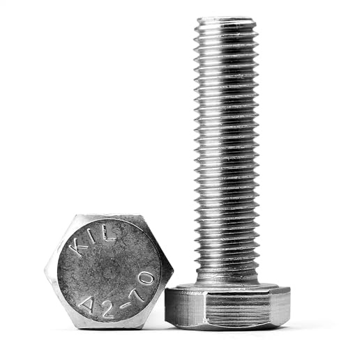 (30 Stück) M6x35mm Sechskantschrauben 304 Edelstahl Vollgewinde Maschinenschraube Schrauben